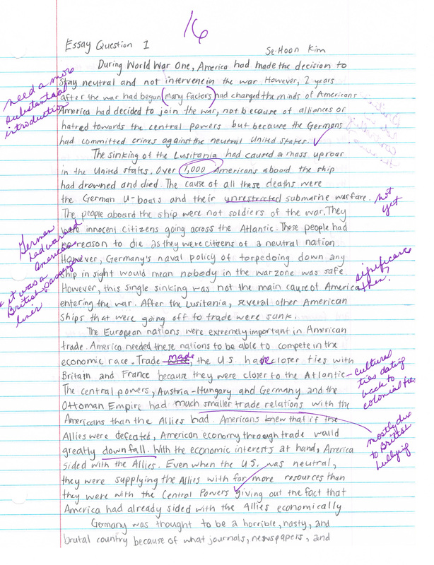 Write personal history essay recount